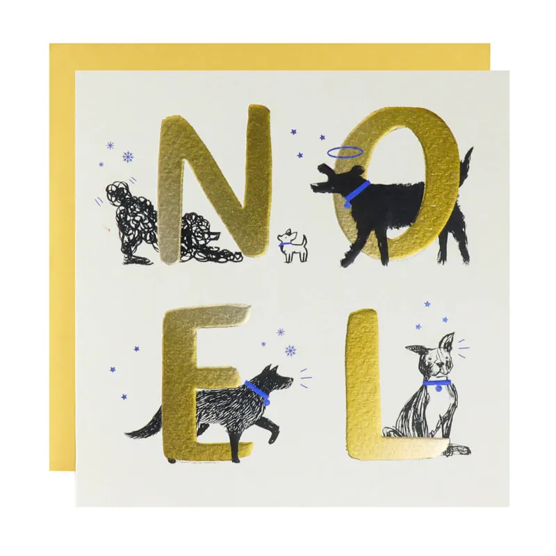 Cardology Noel Christmas Dogs Card