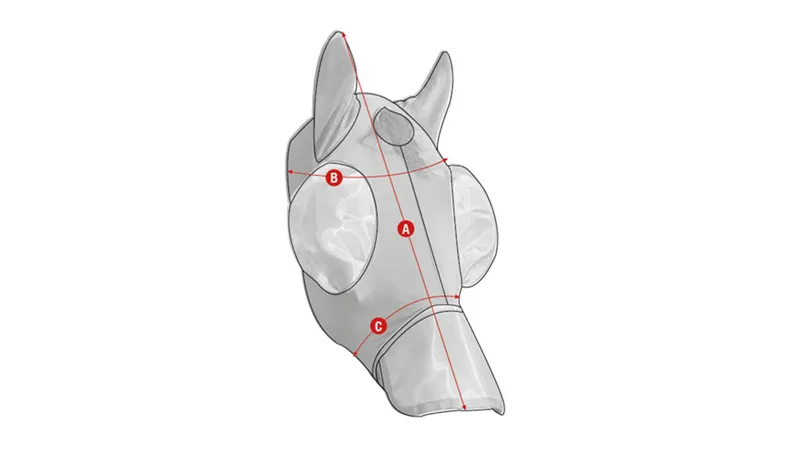 LeMieux Bug Relief Full Mask Navy-2