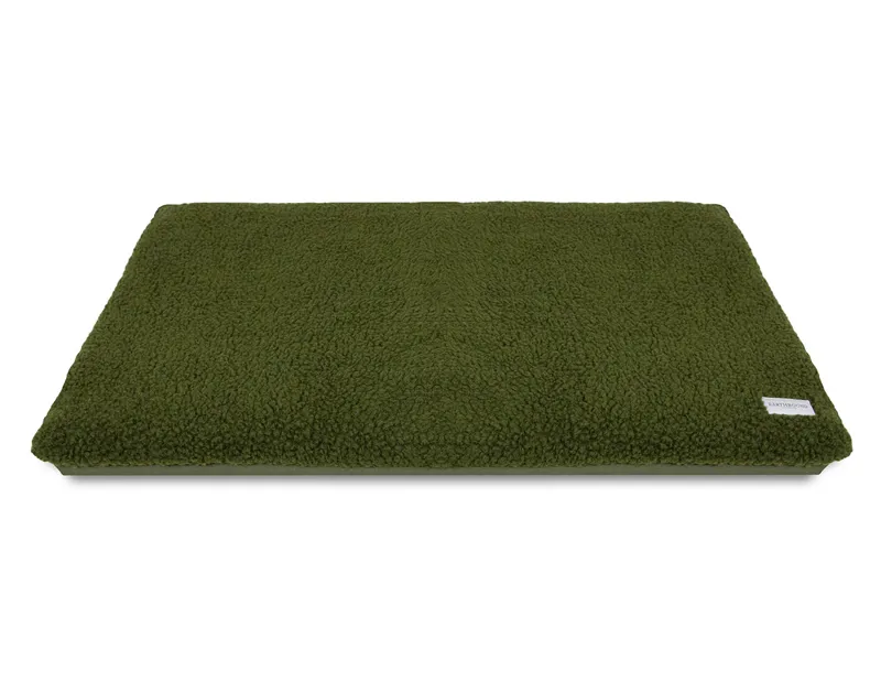 Earthbound Crate Mat Removable Sherpa Waterproof Forest Green-1