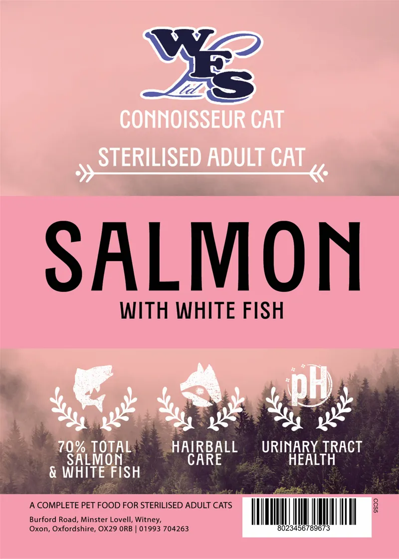 WFS Connoisseur Cat Sterilised Salmon with White Fish