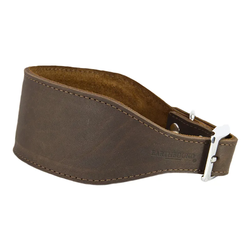 Earthbound Leather Whippet Collar Brown