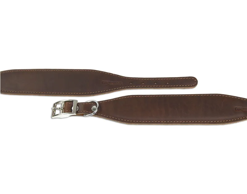 Earthbound Leather Whippet Collar Brown-1