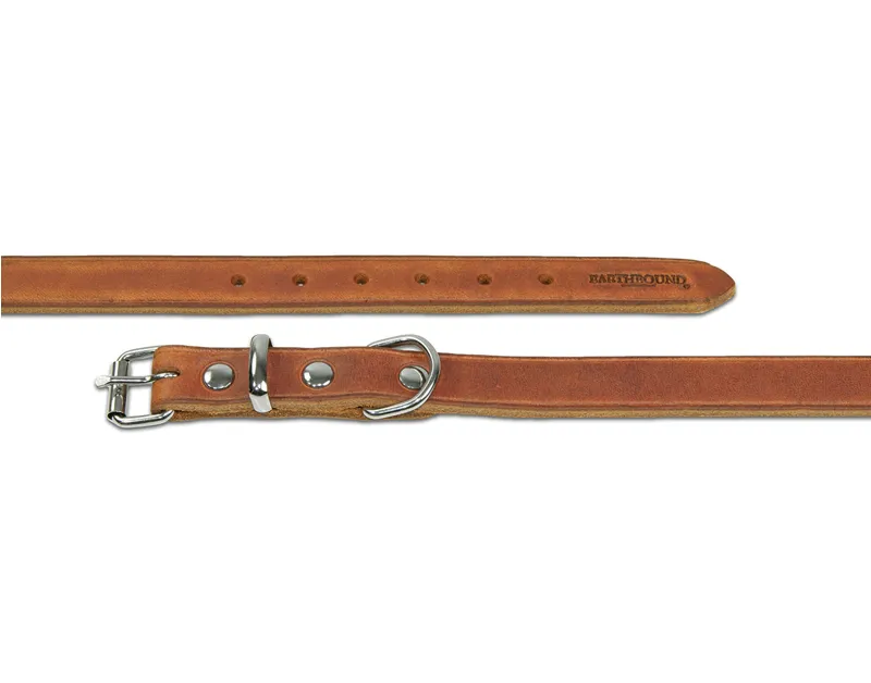 Earthbound Soft Country Leather Collar Tan-1