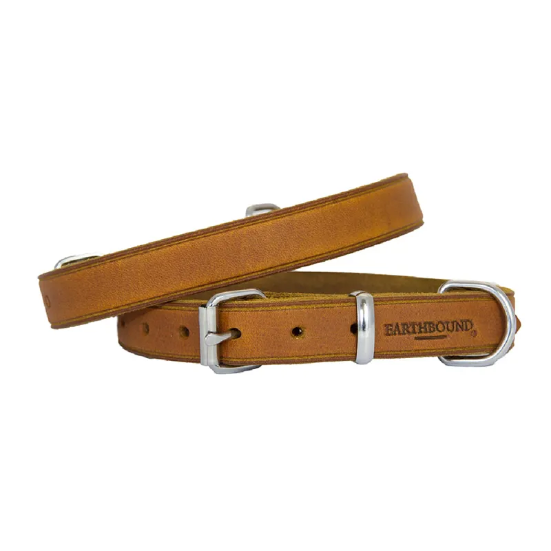 Earthbound Soft Country Leather Collar Tan