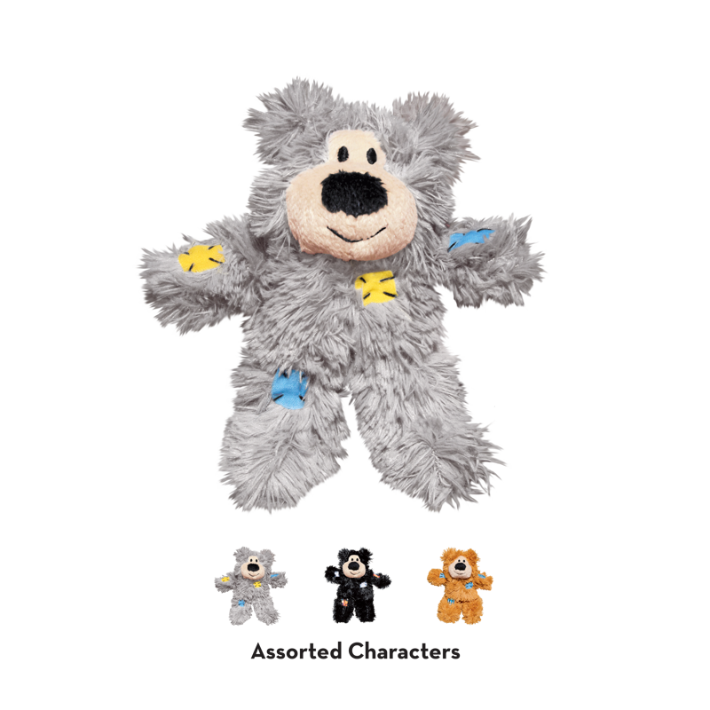 KONG Cat Softies Patchwork Bear