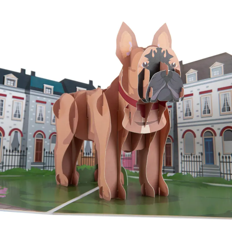 Cardology French Bulldog Pop-Up Card