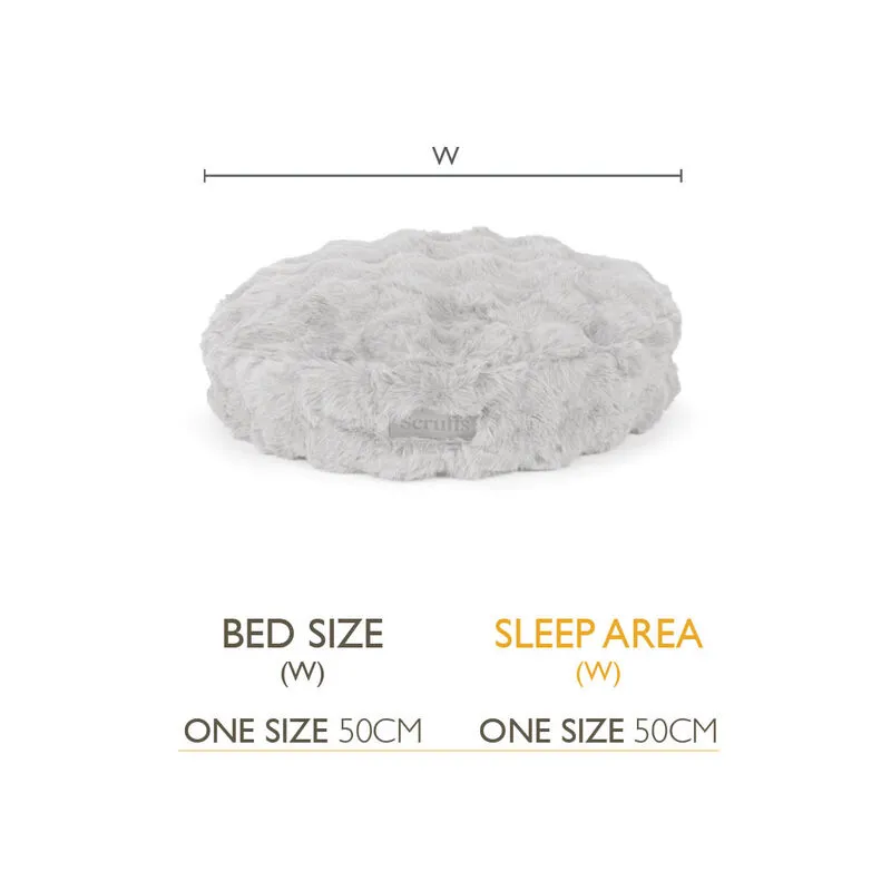 Scruffs Alpine Round Pet Cushion Champagne-1