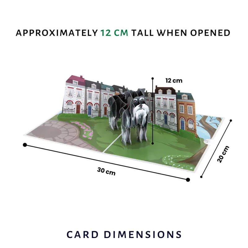 Cardology Miniature Schnauzer Pop-Up Card-3