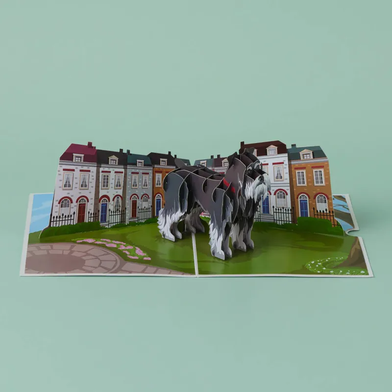Cardology Miniature Schnauzer Pop-Up Card