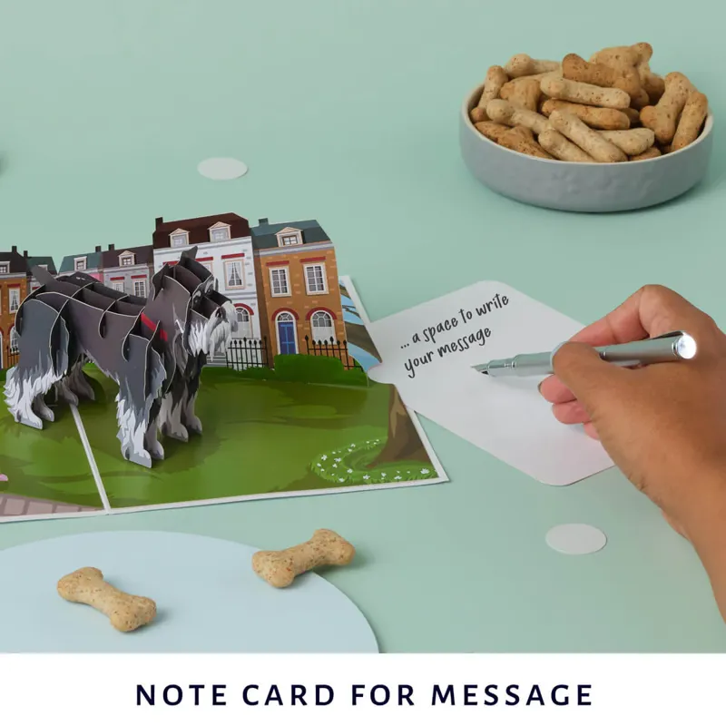 Cardology Miniature Schnauzer Pop-Up Card-1