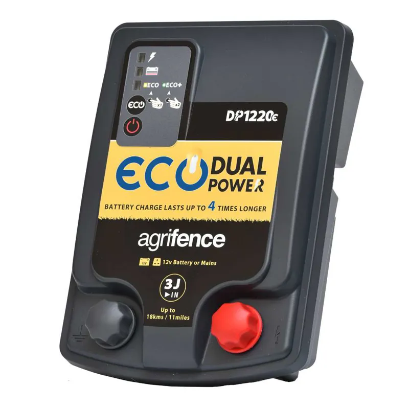 DP1205e Dual Power Eco Electric Fence Energiser 12v