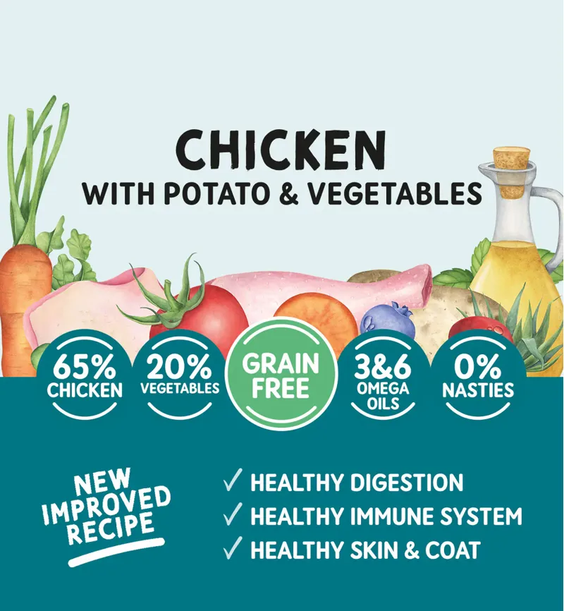 Naturo Adult Dog GRAIN-FREE Chicken Potato and Veg 400g