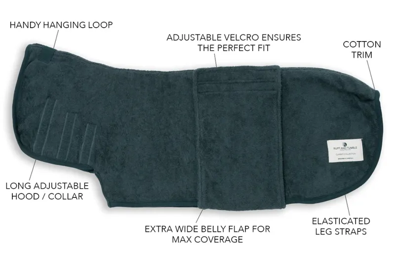 Ruff and Tumble Classic Drying Coat Forest-1