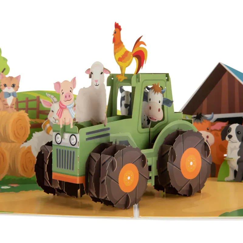 Cardology Farmyard Animals Pop-Up Card