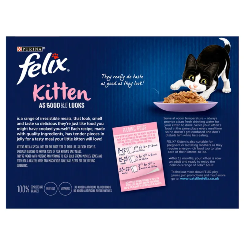 Felix AGAIL Kitten Pouch in Mixed Jelly 12 Pack-2
