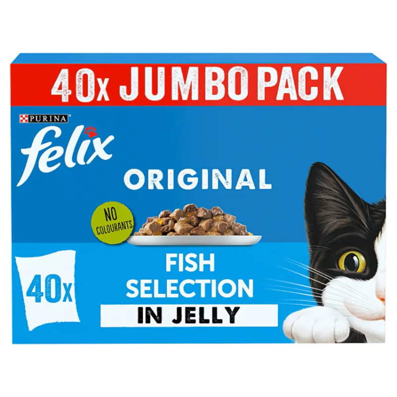 Felix Fish Selection in Jelly 40 Pack