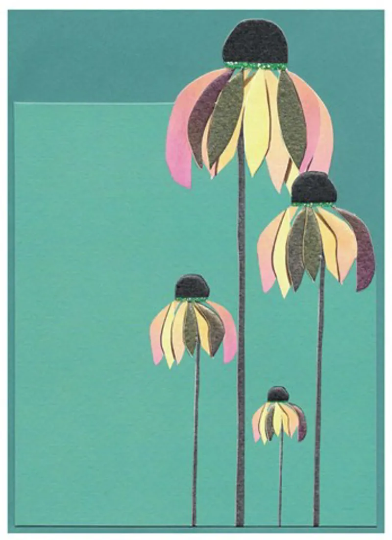 Gypsy Echinacea Blank Card