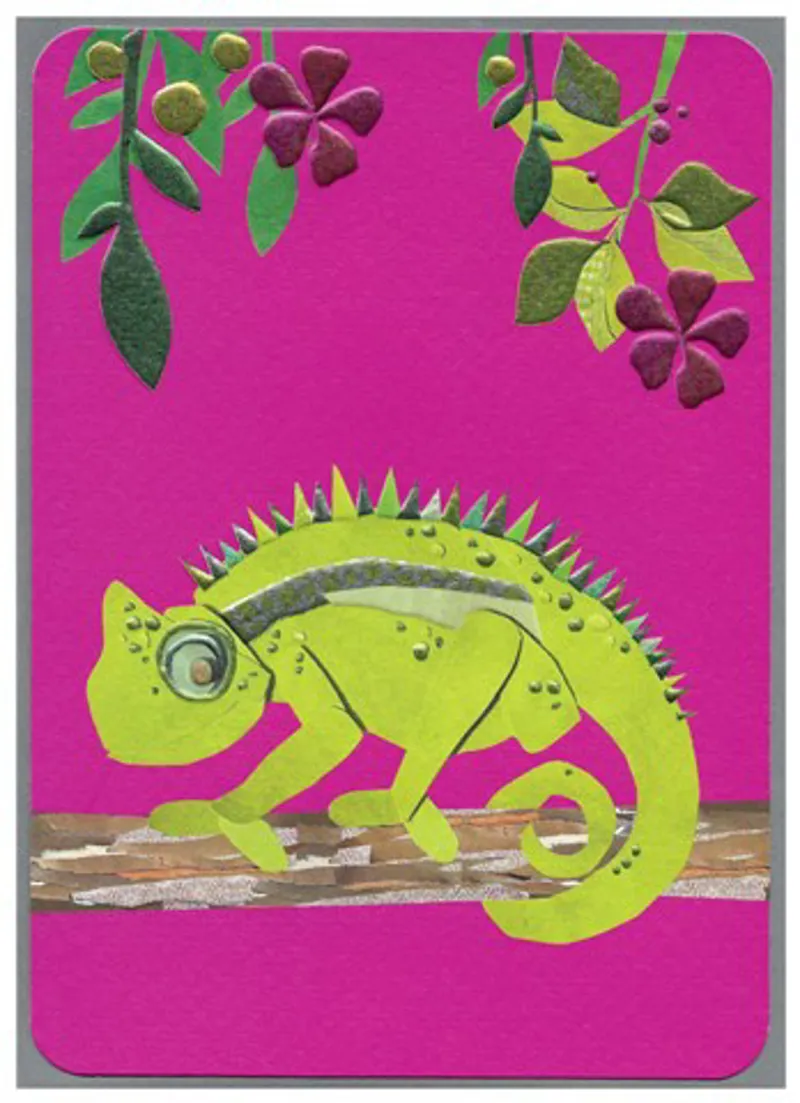 Gypsy Chameleon Blank Card