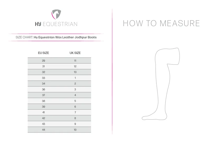 Hy Equestrian Wax Leather Jodhpur Boot-1