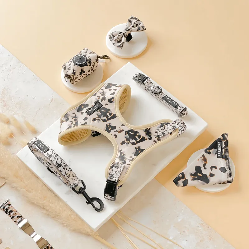 Cocopup Adjustable Neck Harness in Ivory Tort