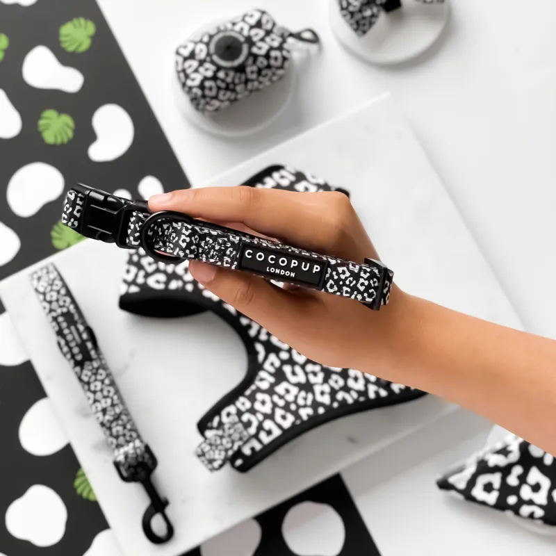 Cocopup Collar in Black Leopard