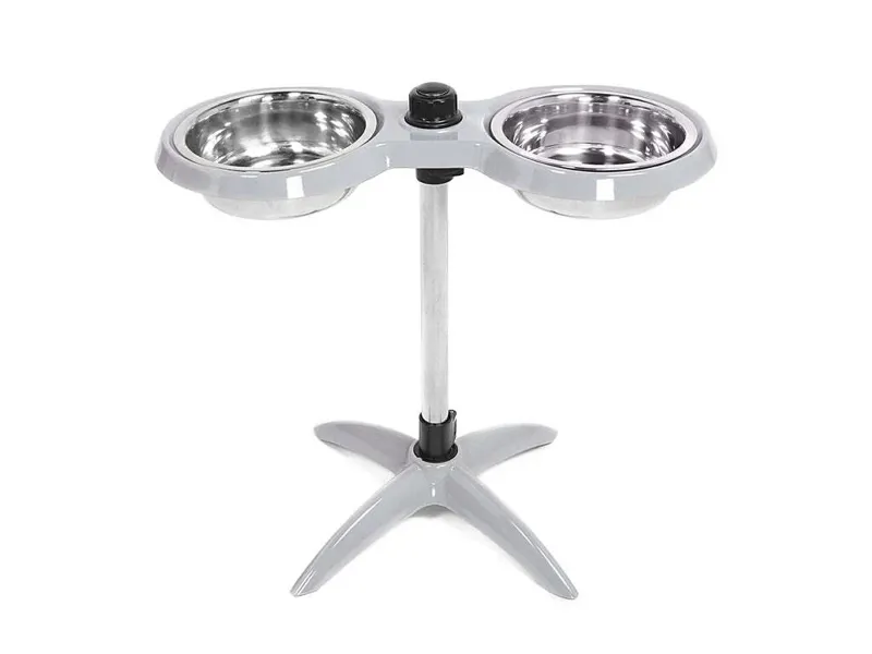 George Barclay Height Adjustable Double Feeding Dog Bowl 2 x 1400ml