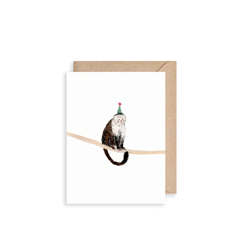 Louise Mulgrew Monkey Mini Card