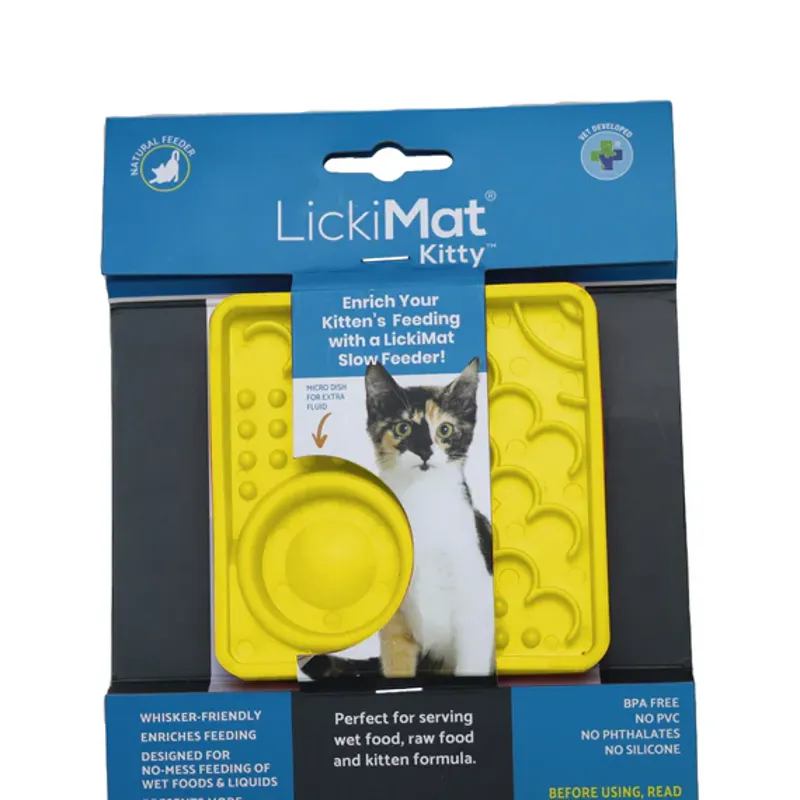 LickiMat Cat Kitty Yellow
