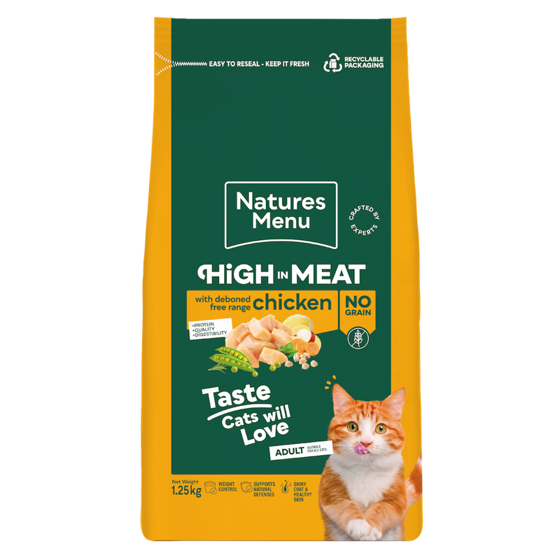 Natures Menu Adult Cat High in Meat Chicken 1.25kg