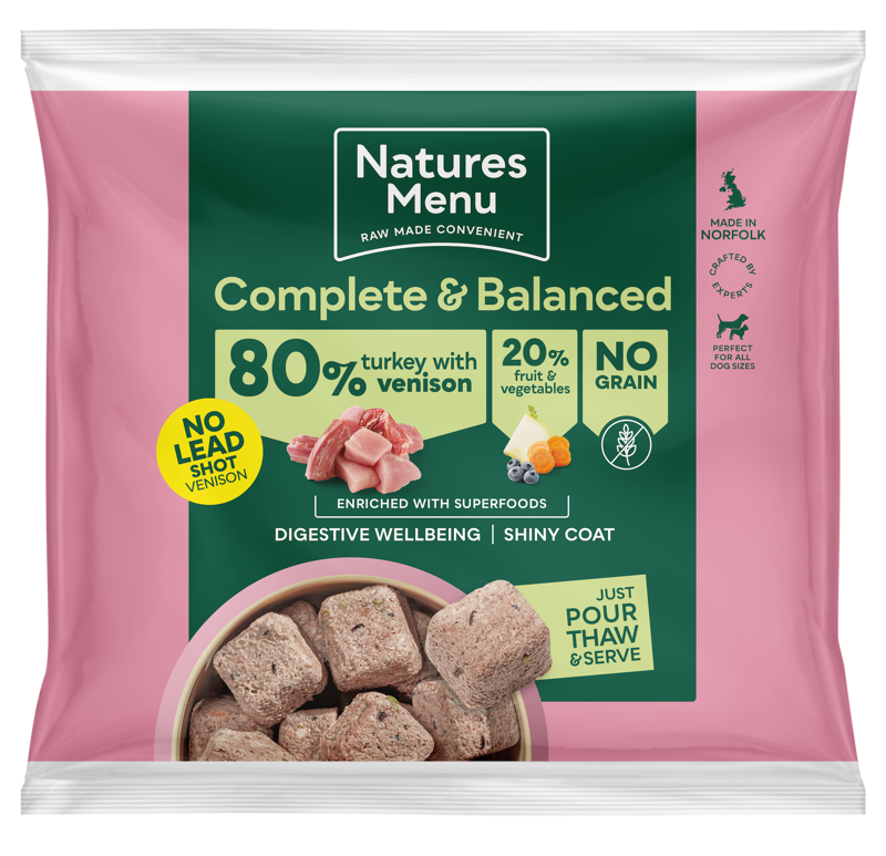 Natures Menu 80/20 Turkey and Venison Nuggets 1kg