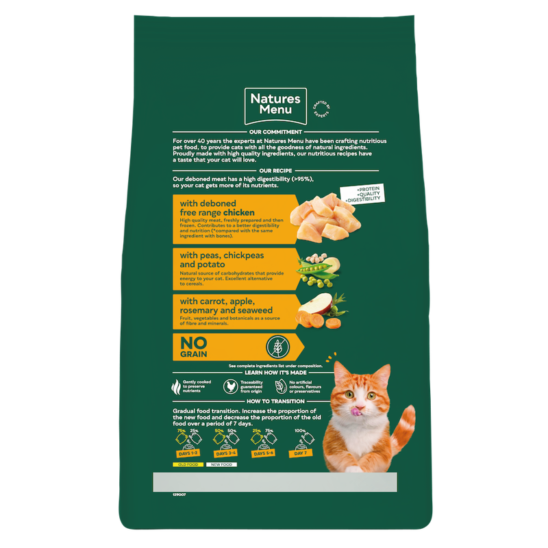 Natures Menu Adult Cat High in Meat Chicken 3kg-1