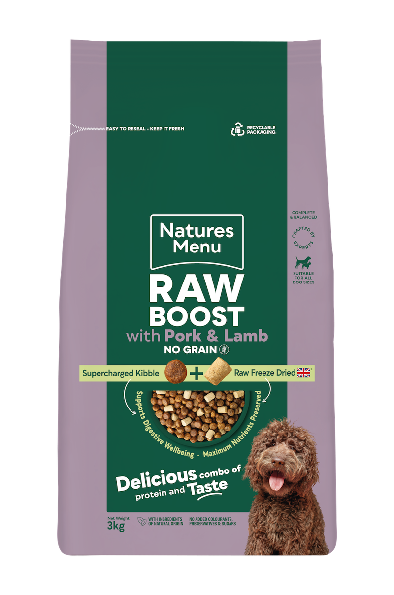 Natures Menu Raw Boost Pork and Lamb No Grain 1.5kg