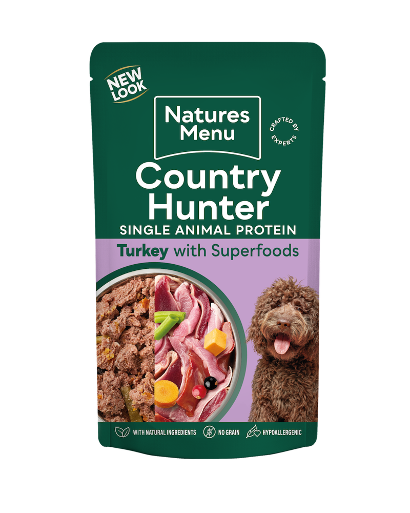 Natures Menu Country Hunter Farm Reared Turkey with Superfoods 150g
