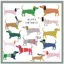 Margo Happy Birthday Sausage Dogs Card