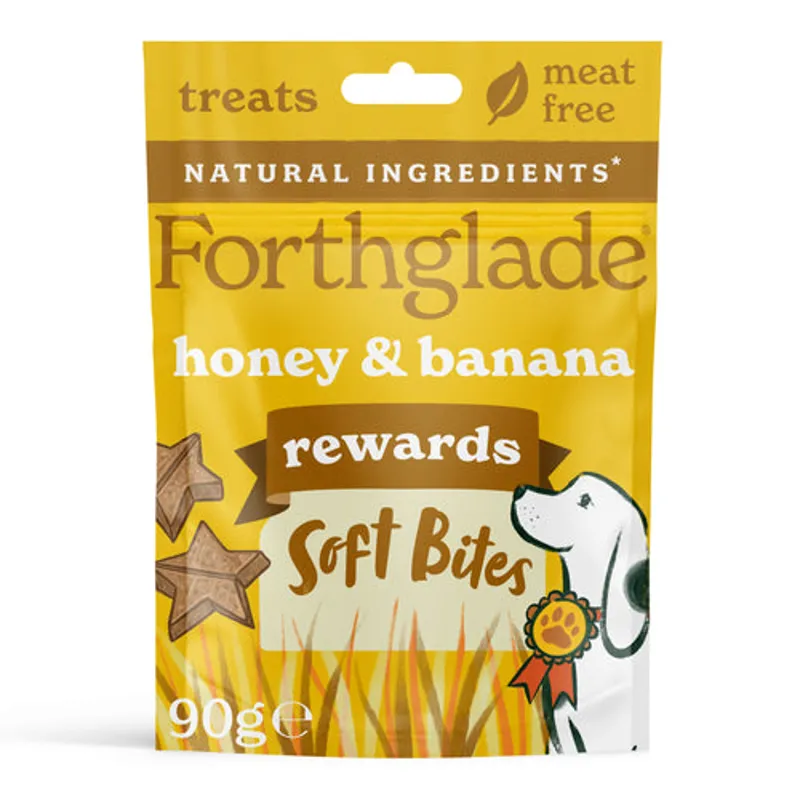 Forthglade Natural Banana and Honey Rewards Soft Bites 90g