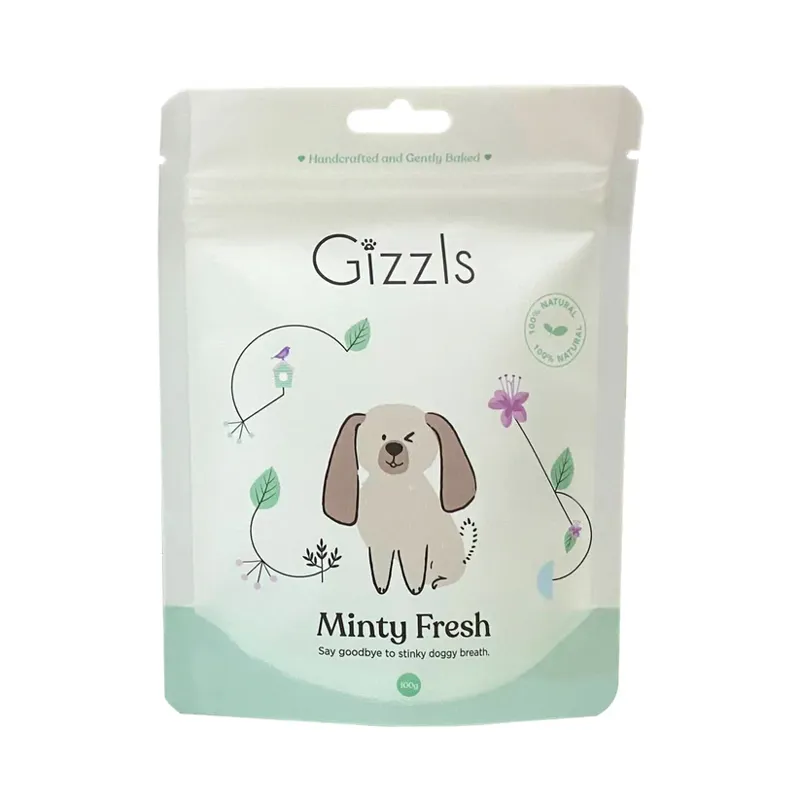 Gizzls Minty Fresh Dog Treats 100g