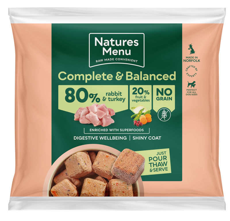 Natures Menu 80/20 Rabbit and Turkey with Superfoods 1kg
