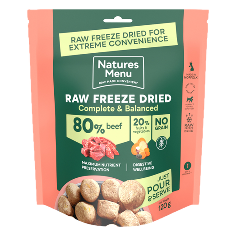 Natures Menu Freeze Dried 80/20 Beef