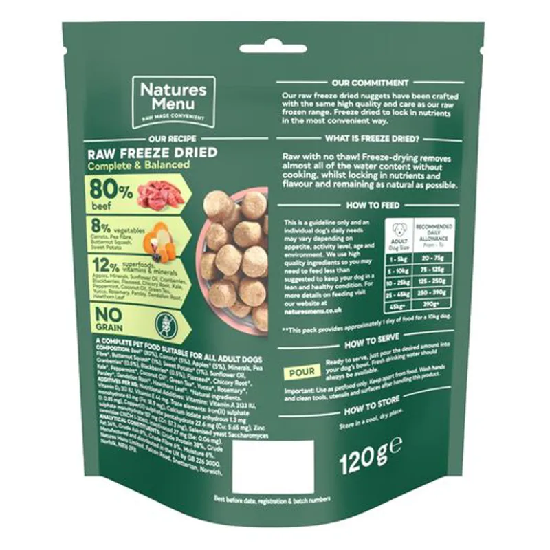 Natures Menu Freeze Dried 80/20 Beef-2