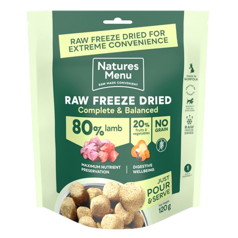 Natures Menu Freeze Dried 80/20 Lamb