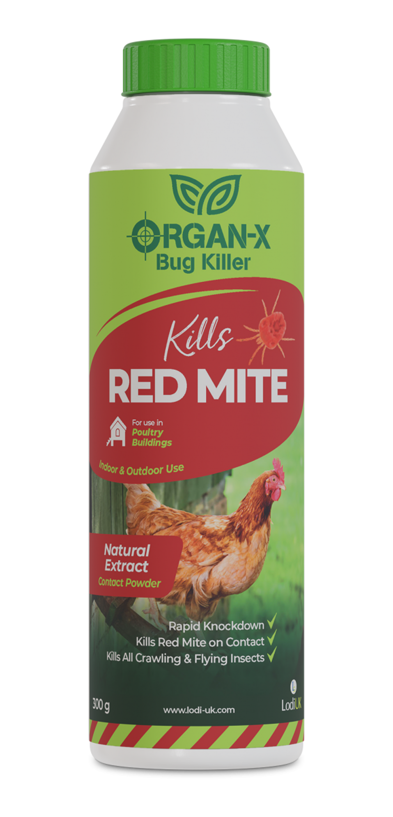 Organ-X Kills Red Mite Powder 300g