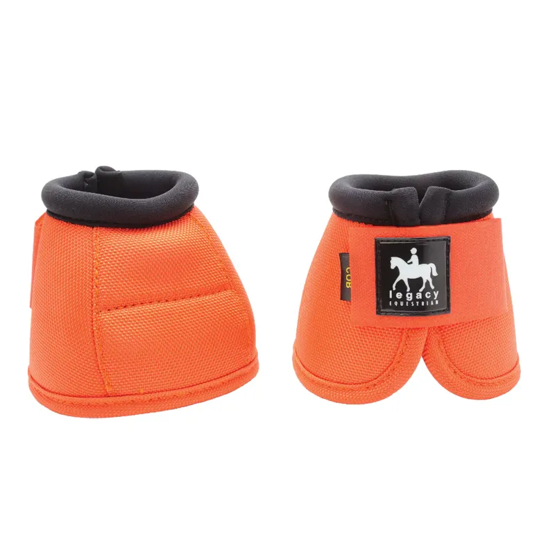Legacy Equestrian Protech Over Reach Boots Orange Pony