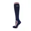 Woof Wear Long Bamboo Tech Riding Socks Navy and Rose