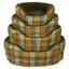 Earthbound Classic Round Traditional Tweed Bed Orange Check