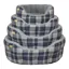 Earthbound Classic Round Traditional Tweed Bed Grey Check