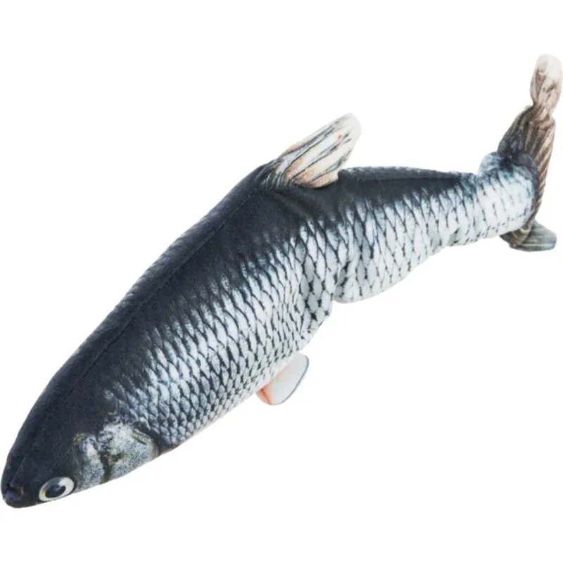Trixie Wriggly Fish Grey 30cm-3