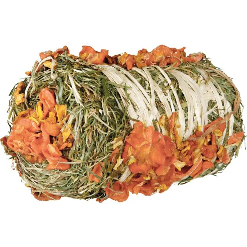 Trixie Hay Bale with Pumpkin and Carrot