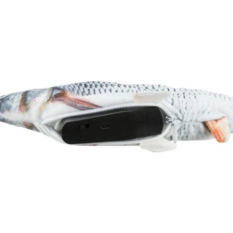 Trixie Wriggly Fish Grey 30cm-7