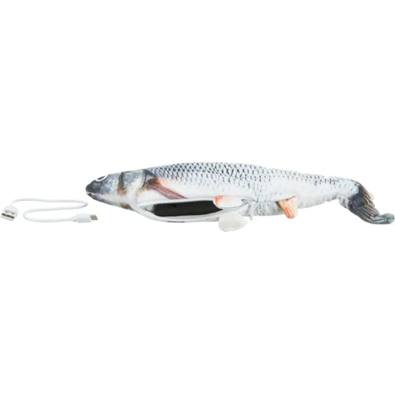 Trixie Wriggly Fish Grey 30cm-9