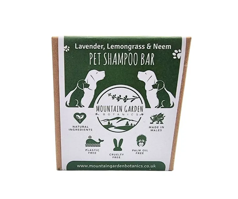 Mountain Garden Botanics Lavender Lemongrass and Neem Pet Shampoo Bar